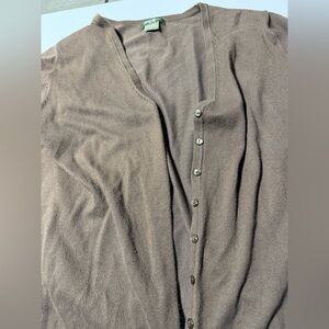 Eddie Bauer Brown Knit Sweater